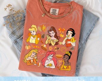 Autumn Princess Fall Png, Fall Version Princess Png, October Girls Fall T-shirt Design, This the Season  Princess png,Pumpkin Spice Princess