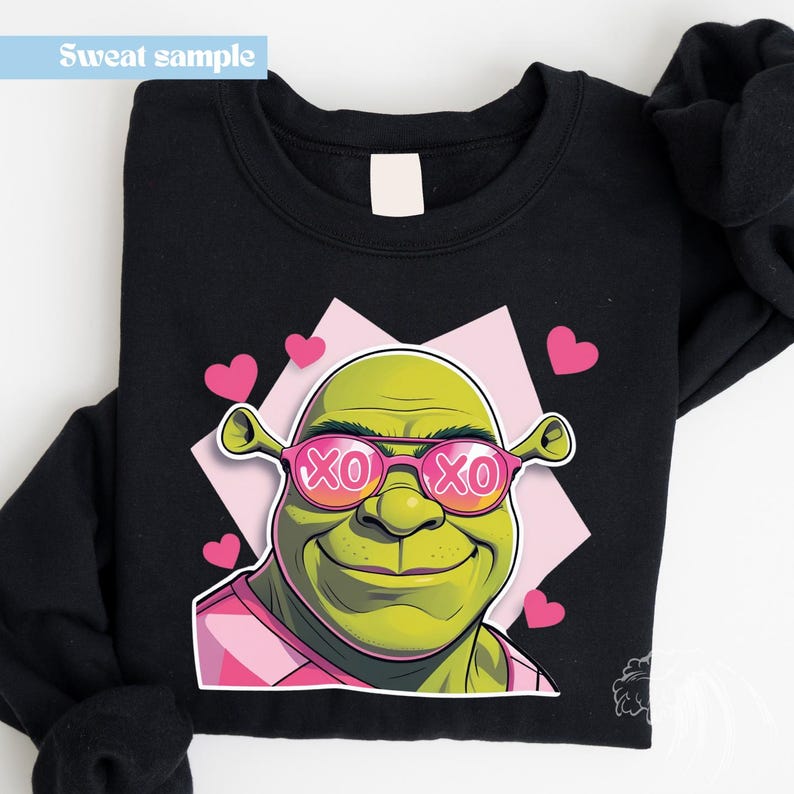Xoxo Shrek Valentine's Day Png, Cartoon Valentine's Day Designs Png, Trendy Valentines Designs ...