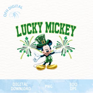 Cartoon Lucky Day Png, Lucky Mouse Png, St Patricks Day Png, Lucky Boy, Lucky Fireworks Png, Trendy St Patricks Designs