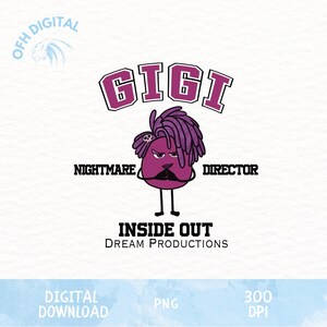 Gigi Nightmare Director Png, Inside Out Dream Productions Png, Disney Inside Out New Character Png, Disney Dream Team Png, Trendy Cartoon