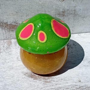 Mushroom Jewelry or Trinket Jar.