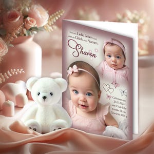 Cartes de vœux personnalisées à télécharger - Félicitations pour votre naissance ou votre baptême - Imprimez simplement et offrez