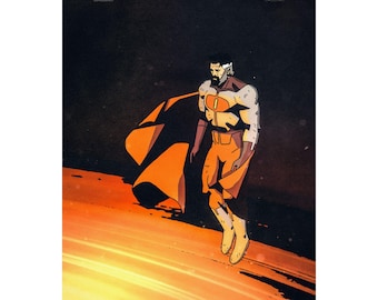 Omni Man Space Matte Vertical Poster, Invincible Superhero Wall Art Print, Comic Book Fan Gift, Unique Home Decor, Galaxy Poster Print