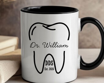 Personalized Dentist Graduation Mug, Officially Dr Mug, Custom DDS Mug, Dental School Graduation Gift, Dentist Gift Class of 2026, DMD Grad