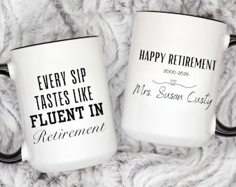 Language Teacher Retirement Gift, Funny retirement gift for ESL Teacher, Language educator gift, Retirement keepsake for ESL Spanish French