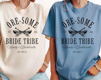 Camping Bachelorette Party T-Shirt bridesmaid gift bridal party shirt girls trip shirt  The Bride Bachlorette Custom Bachelorette Shirts