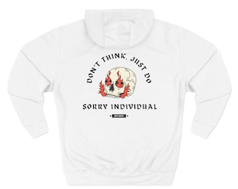 Don't Think Just Do Hoodie | Gym Workout Streetwear Pullover