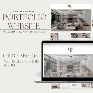 Design de portfólio interativo no Canva – perfeito para designers de interiores e profissionais criativos