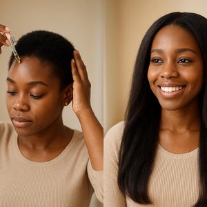 Scalp oil for Alopecia, balding, thin edges, dermatitis, dandruff, psoriasis, eczema, postpartum hair loss, men beard and hair, cradle cap