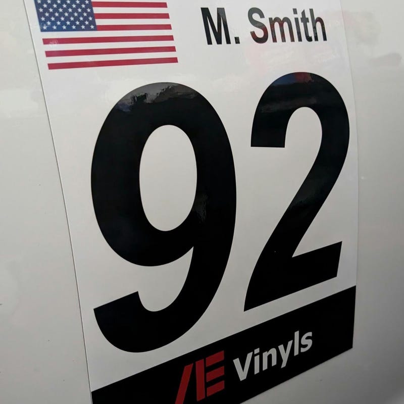 Personalized Racing Numbers Magnets Number Magnets - Etsy