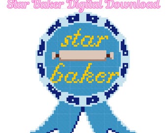 Star Baker Digitale Stichvorlage