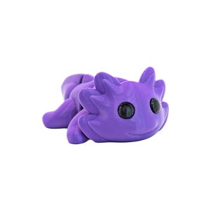 Flexi Axolotl Fidget Toy, Articulated 3D Printed Axolotl, Desk Pet, Cute Animal Gift