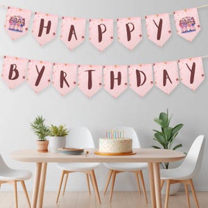 Editable Singers Happy Birthday Banner | Printable Birthday Party Banner | Instant Download