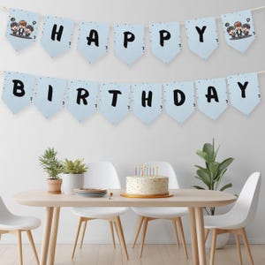 Bearbeitbare Sänger alles Gute zum Geburtstag Banner | Geburtstag Banner zum ausdrucken | Sofort Download 8543