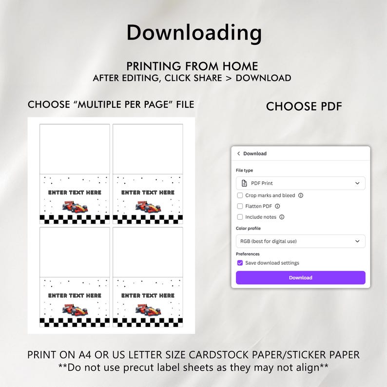 EDITABLE Racing Car Food Tags, Racing Car Party Buffet Label, Fast Car ...