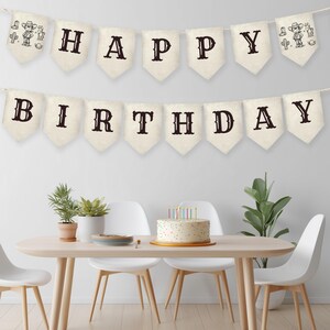 Bearbeitbares Cowboy Erstes Rodeo Alles Gute zum Geburtstagbanner | Cowboy Geburtstagsparty Banner | Sofortdownload 8541