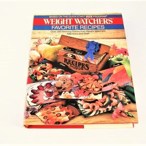 Vintage 80s Cookbook &quot;Weight Watchers Favorite Recipes&quot; 1986 First Edition Cookbook Weight Loss