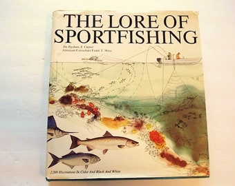 Vintage 80's Book "The Lore of Sportfishing" by Tre Tryckare 1986 Fishing Book Sportsbook