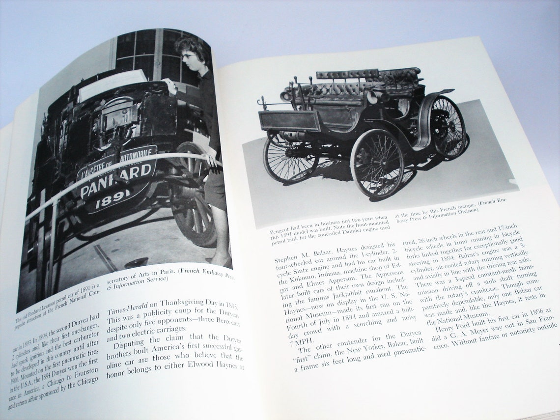 60s Vintage Car Book Automobiles of The World by | Etsy