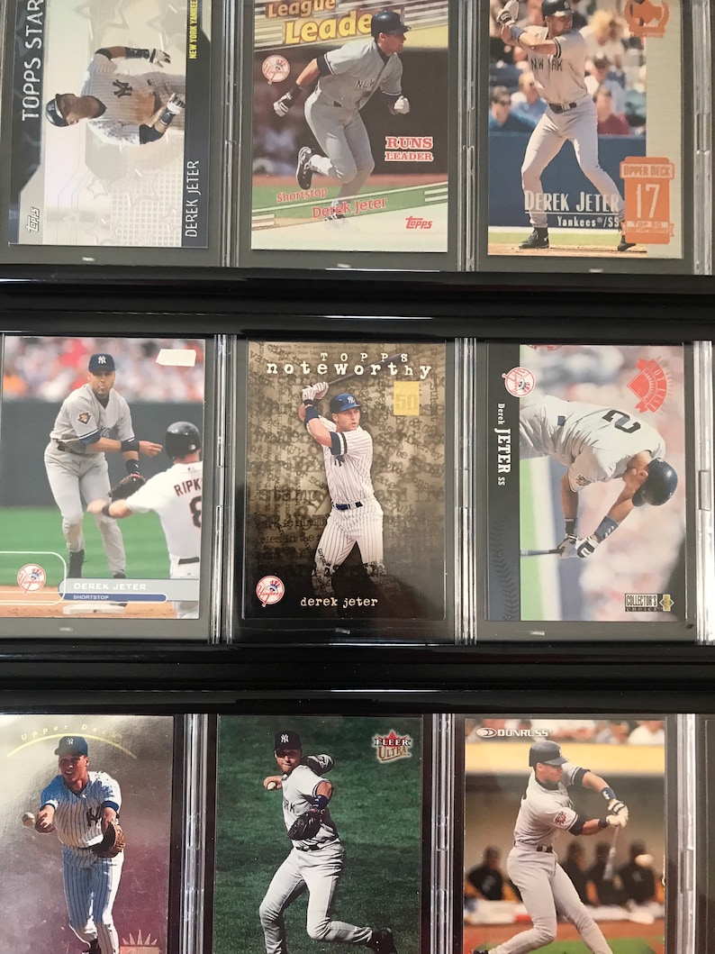 Derek Jeter Baseball Card Collection: Yankees Hall of Famer - Etsy