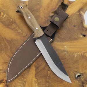 Custom Knife Groomsmen Gift Knife Handmade Hunting Knife Full Tang Blade Engraved Nesmuk Knife (Wh002)