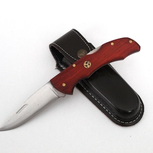Handmade Knife Custom Engraved Folding Knife Personalized Pocket Knife Hunting Gift (Caki 6)