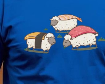 Sushi Sheep Tee: Cute Foodie Lovers Apparel