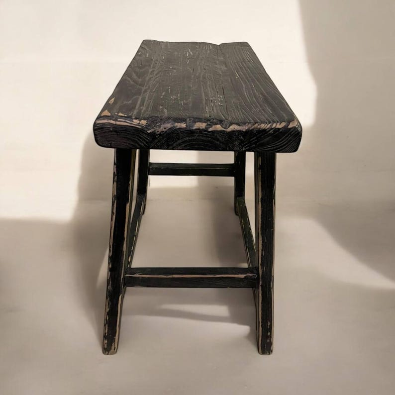 Black Rectangular Stool - Size and Finish Vary - Etsy