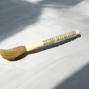 Grüner Kalligraphie-Neutral Jade Abacus-Pinsel 33 cm