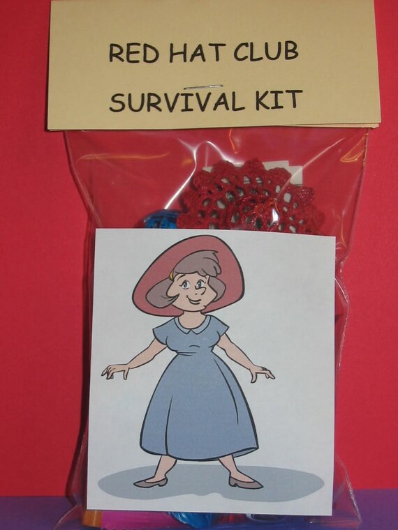 RED HAT CLUB SURVIVAL KIT READY FOR FUN Etsy