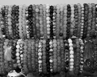Mystery pack of 6 stretchy beaded bracelets