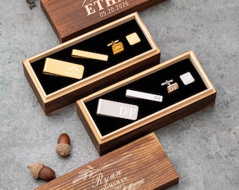 Personalized Groomsmen Gift Ideas, Custom Cufflinks Money Clip Tie Clip Set, Gifts for Dad Husband, Groomsmen Proposal, Cufflinks for Groom