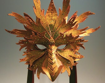 Copper/Green Dragon Half Mask - OUT OF STOCK/Made to Order