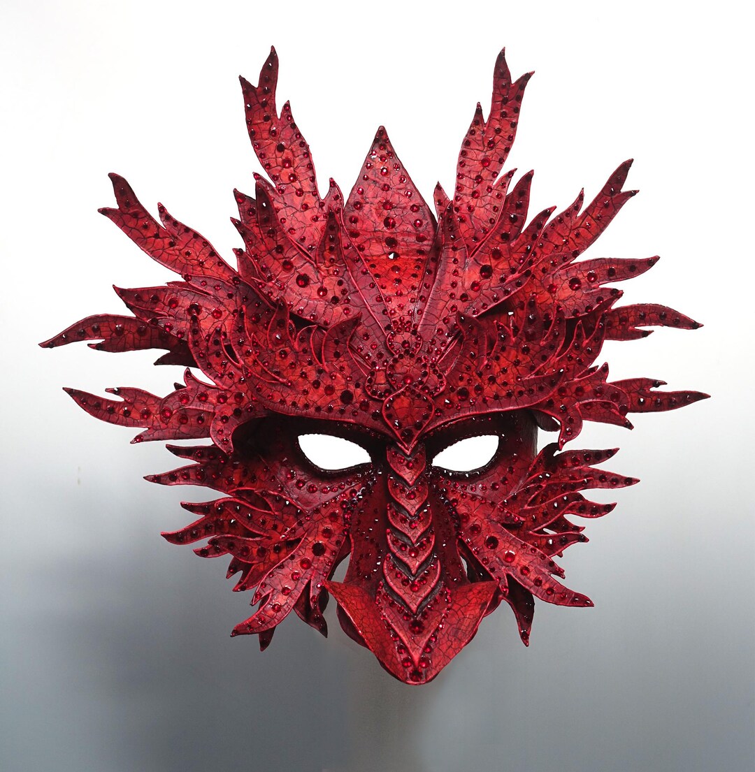 Red Dragon Mask - AVAILABLE/ Readt-to-ship - Etsy