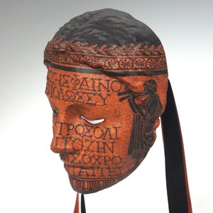 Seikilos Greek Vase Mask MADE-TO-ORDER/ Out-of-Stock image 3