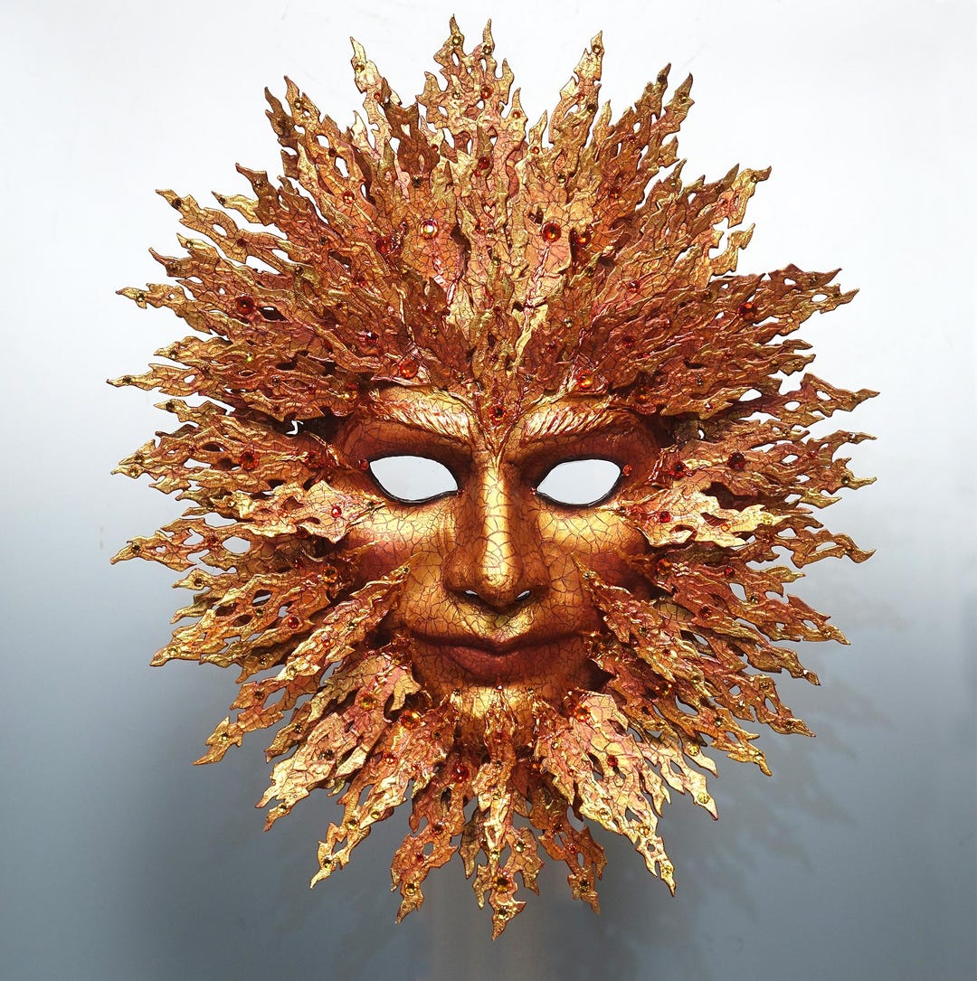 Sun King Mask - Etsy