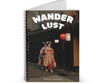 Wanderlust Japan Travel Journal - Spiral Notebook for Writing