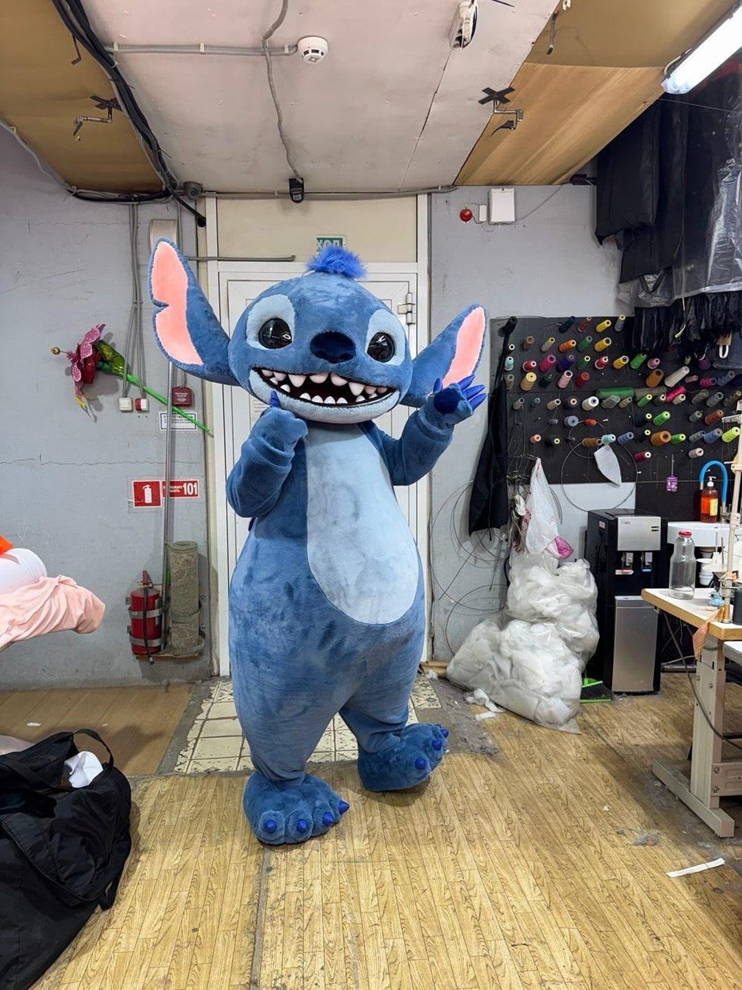 Blue Alien Mascot Costume, Cute Space Creature Costume, Full Body ...