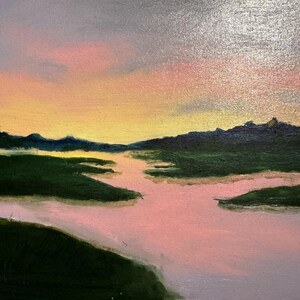 Sunset Landscape Oil Painting