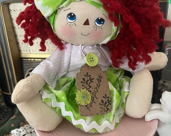Annie Handmade Raggedy Doll Gift Giving Happiness