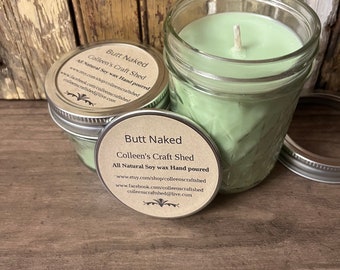 Butt Naked Soy Wax Candle  Scented Candle  Home Decor Gift Ideals
