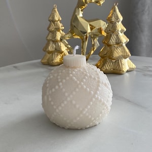 Christmas ball, Christmas candle, Christmas Gift, soy candles