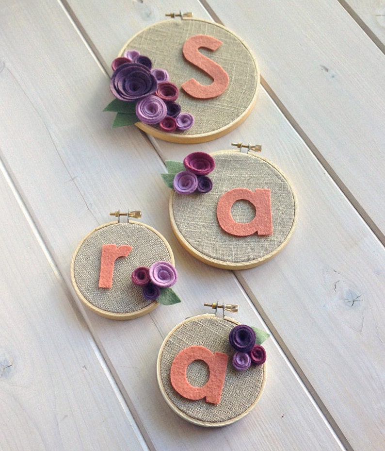 Personalized custom girls flower bunch  embroidery hoop   etsy Personalized custom girls flower bunch  embroidery hoop   etsy