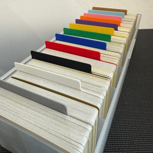 Trading Card Dividers (horizontaal) voor kaarthouder 3D-geprint - Pokemon TCG Magic The Gathering MTG Lorcana YuGiOh Digimon