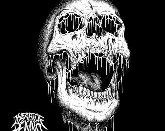Death Metal Skull Art Print - The Art Of Penno