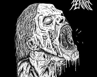 Death Metal Zombie Art Print - The Art Of Penno