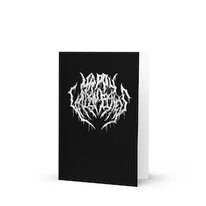 Carte en métal Death Happy Valentines