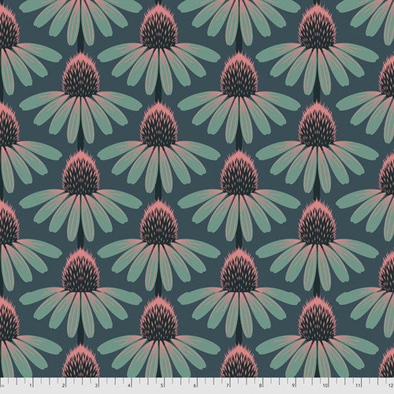 Echinacea in dim, Anna Maria Horner, Free Sprit Fabrics image 1