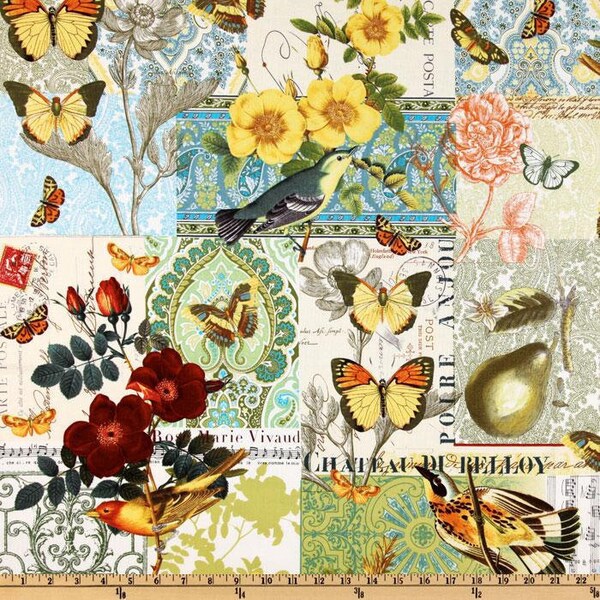 1 yard - Anjou Pour Vous in yellow, Michael Miller Fabrics