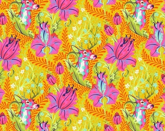 Deer John in Glow, Tiny Beasts collection by Tula Pink for Free Spirit Fabrics